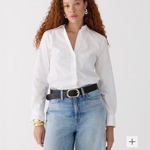 J Crew White Button Down